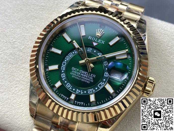 Replica Rolex Sky-Dweller M336938-0008 NOOB Factory Green Dial - Image 4