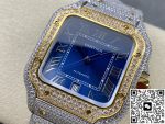 Replica Cartier Santos W2SA0040 AMG Factory Blue Dial - Image 4
