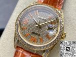 Replica Rolex Oyster Perpetual M128158RBR-0002 8+ Factory Coral strap - Image 16