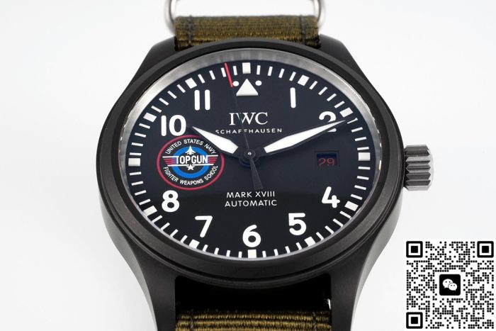 Replica IWC Pilot IW324705 ZF Factory Green strap - Image 5