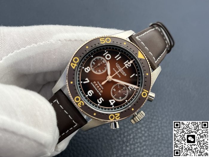 Replica Longines Spirit L3.821.5.59.2 LG Factory Chronograph - Image 4