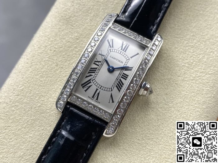 Replica Cartier Tank WB707331 8848 Factory Shiny black strap - Image 4