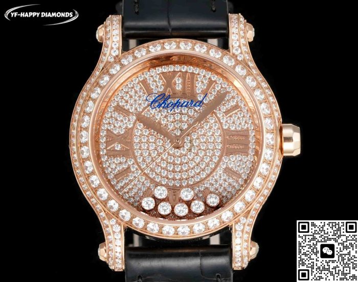 Replica Chopard HAPPY SPORT 274891-5001 YF Factory Alligator - Image 3