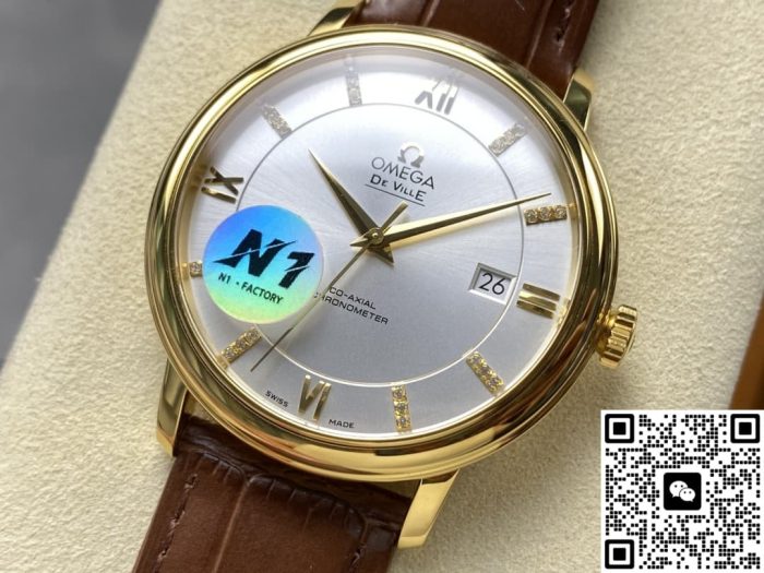 Replica Omega De Ville 424.53.40.20.52.001 N1 Factory Roman numerals - Image 5