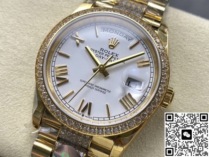 Replica Rolex Day-Date m128348rbr-0065 8+ Factory Big calendar - Image 4