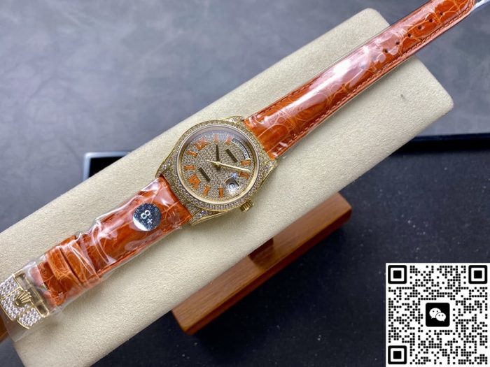 Replica Rolex Oyster Perpetual M128158RBR-0002 8+ Factory Coral strap - Image 4