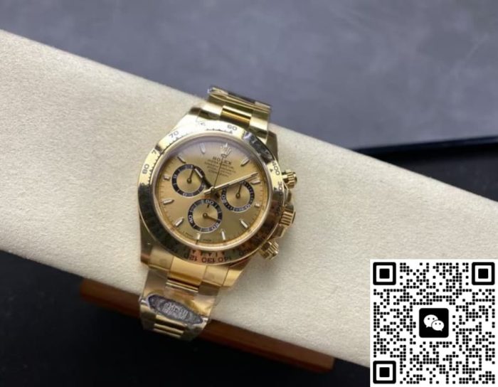 Replica Rolex Cosmograph Daytona m126508-0005 CLEAN Factory Gold strap - Image 6