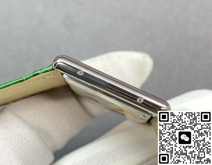 Replica Cartier Tank WSTA0056 F1 Factory Green Dial - Image 7