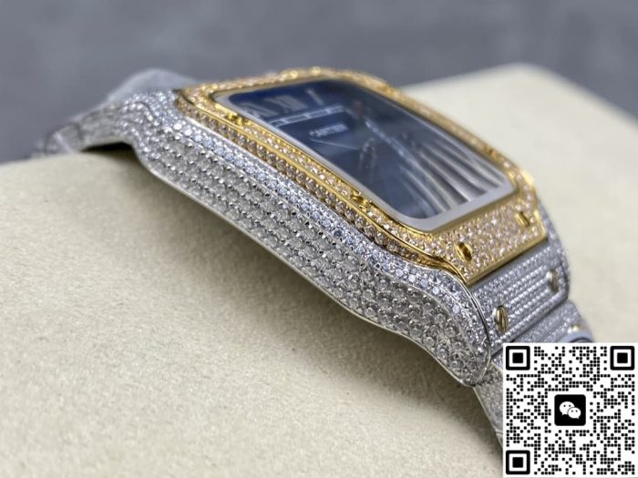 Replica Cartier Santos W2SA0040 AMG Factory Blue Dial - Image 5