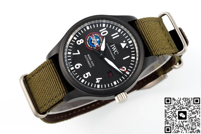 Replica IWC Pilot IW324705 ZF Factory Green strap - Image 7