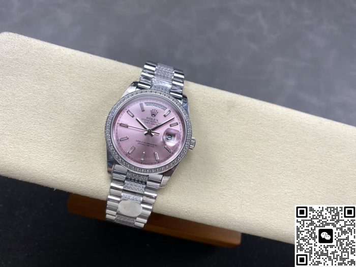 Replica Rolex Day-Date m128349rbr-0054 8+ Factory Diamond bezel - Image 6