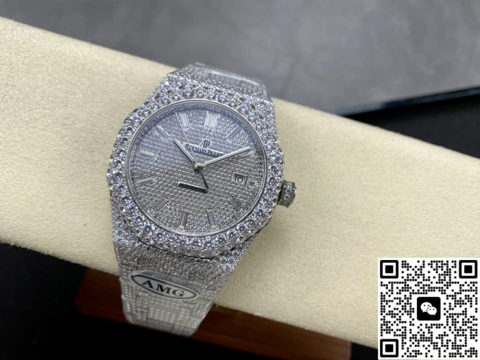 Replica Audemars Piguet Royal Oak 15400ST.012 AMG Factory Diamond strap - Image 6