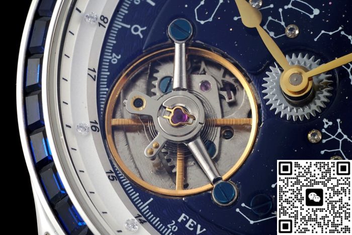 Replica Jaeger LeCoultre Master Control Tourbillon RMS Factory Blue Dial - Image 4
