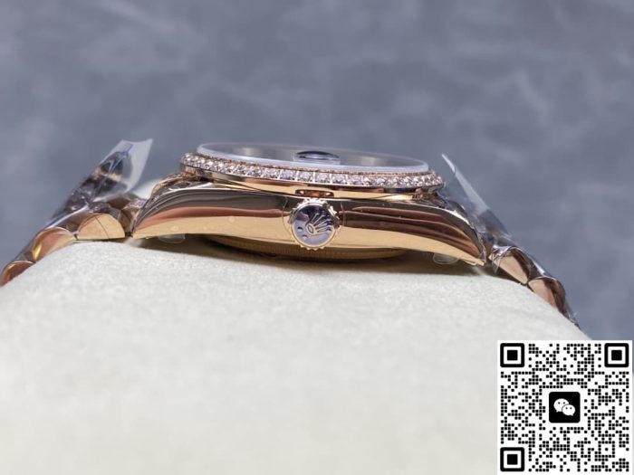 Replica Rolex Day-Date m128345rbr-0045 8+ Factory Hematite Quartz - Image 7