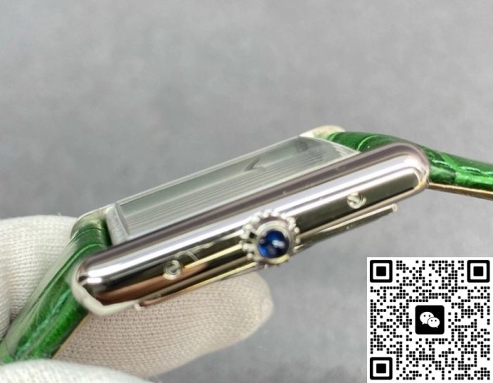 Replica Cartier Tank WSTA0056 F1 Factory Green Dial - Image 6