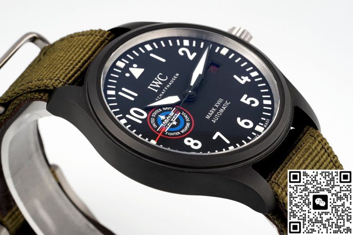 Replica IWC Pilot IW324705 ZF Factory Green strap - Image 6