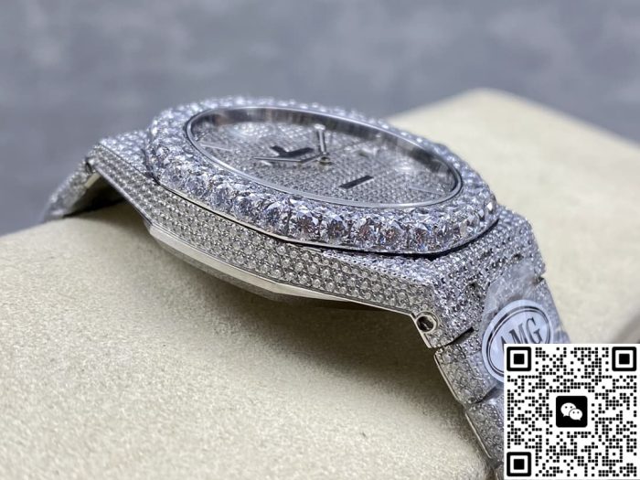 Replica Audemars Piguet Royal Oak 15400ST.012 AMG Factory Diamond strap - Image 5