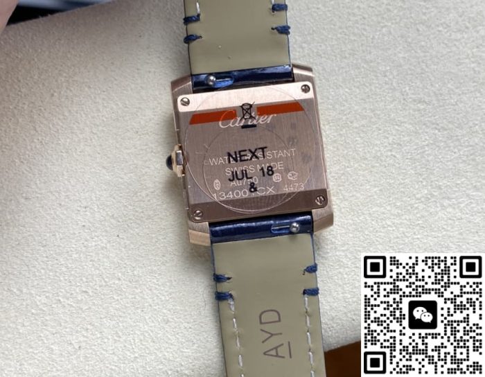 Replica Cartier Tank WGTA0280 8848 Factory Blue strap - Image 7