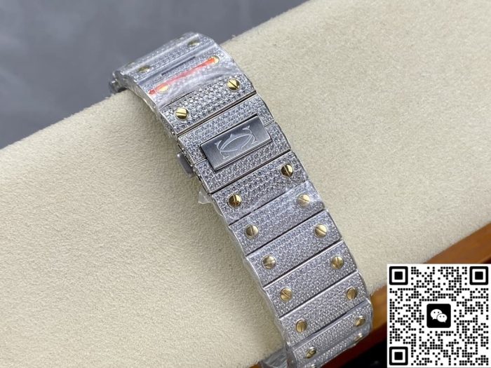 Replica Cartier Santos W2SA0040 AMG Factory Blue Dial - Image 8