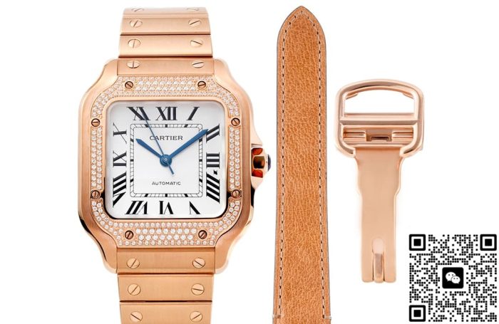 Replica Cartier Santos WJSA0009 BV Factory Folding clasp - Image 2