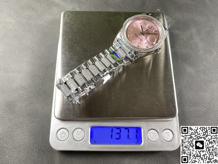 Replica Rolex Day-Date m128349rbr-0054 8+ Factory Diamond bezel - Image 10