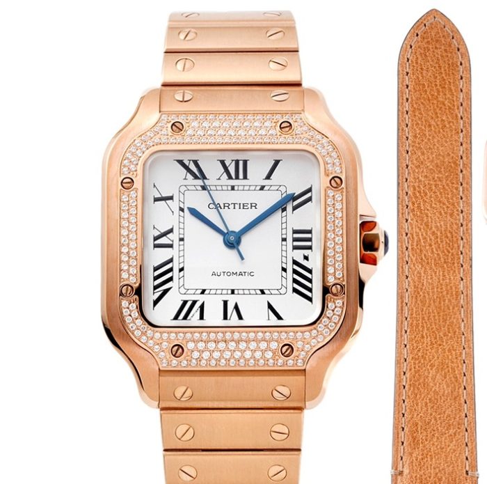 Replica Cartier Santos WJSA0009 BV Factory Folding clasp - Image 1