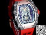 Replica Richard Mille RM21-01 RM Factory Tourbillon Red strap - Image 3
