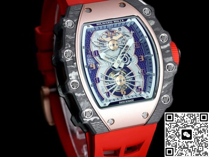 Replica Richard Mille RM21-01 RM Factory Tourbillon Red strap - Image 3