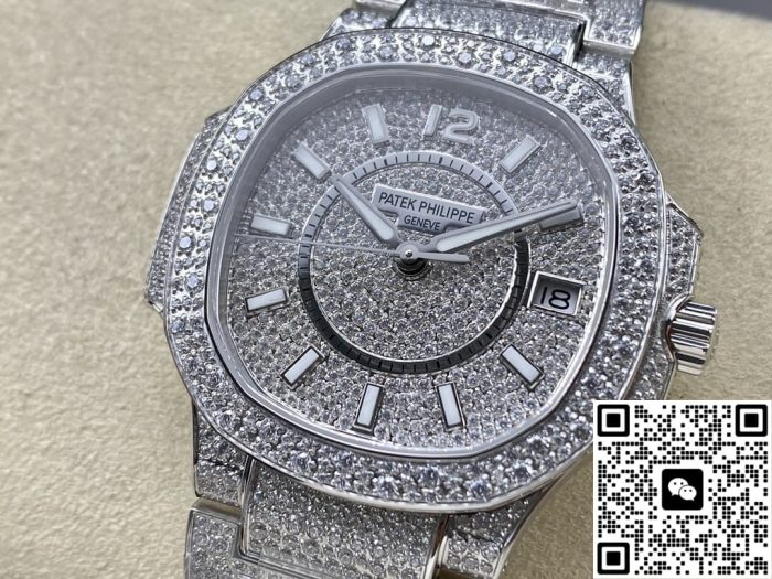 Replica Patek Philippe Nautilus 7021-1G-001 AMG Factory Diamond dial - Image 5