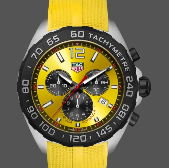 Replica TAG Heuer F1 CAZ101AM.FT8054 Yellow dial - Image 1