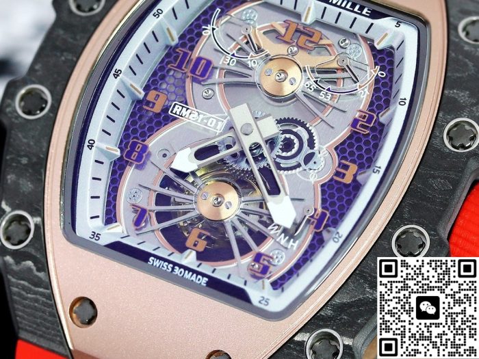 Replica Richard Mille RM21-01 RM Factory Tourbillon Red strap - Image 5