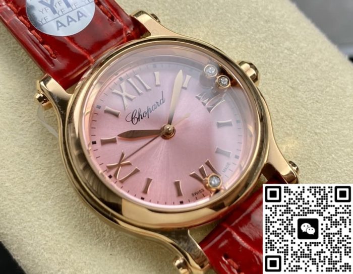 Replica Chopard HAPPY SPORT 278590-3012 YF Factory Pink dial - Image 4