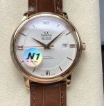 Replica Omega De Ville 424.53.40.20.02.001 N1 Factory Brown strap - Image 11