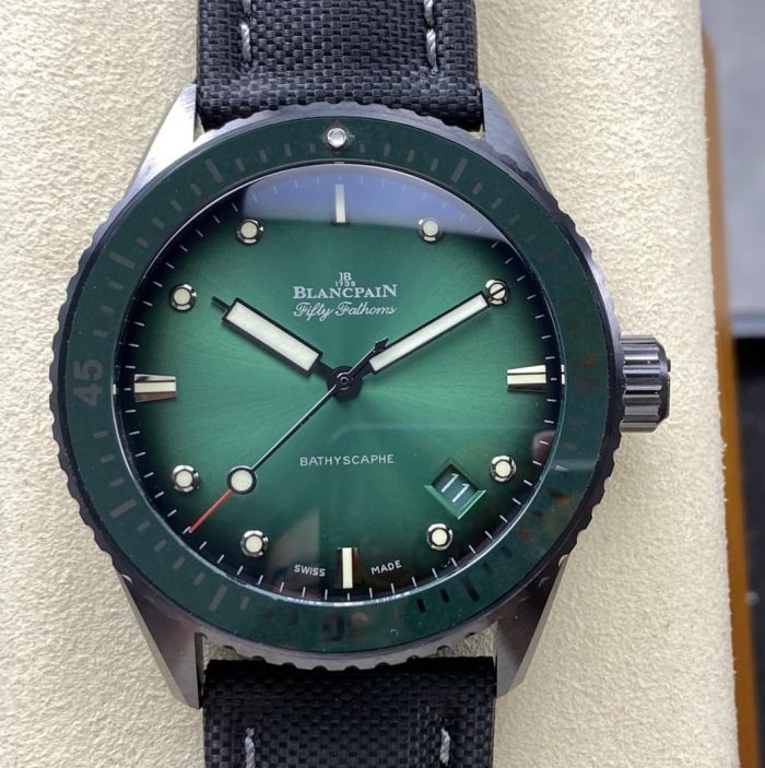 Replica Blancpain Fifty Fathoms 5000-0153-B52A GF Factory Canvas strap - Image 1