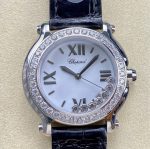 Replica Chopard HAPPY DIAMONDS 278475-3037 YF Factory stainless steel diamond case