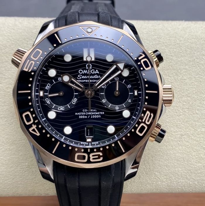 Replica Omega Seamaster 210.22.44.51.01.001 N1 Factory Transparent case back - Image 1