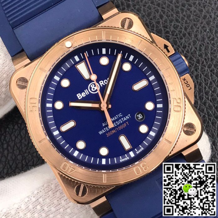 Replica Bell & Ross BR 03-92 Blue Strap - Image 5