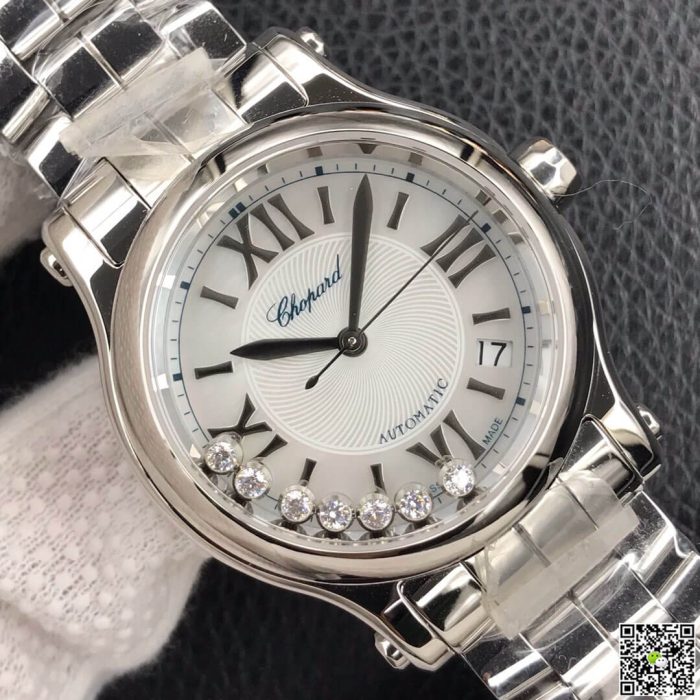 Replica Chopard Happy Diamonds 278559-3002 YF Factory Stainless Steel Strap - Image 4
