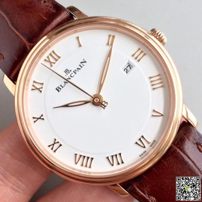 Replica Blancpain Villeret 6651-3642-55B ZF Factory Brown Strap - Image 5