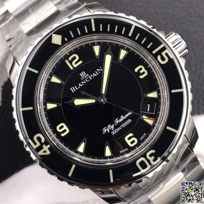 Replica Blancpain Fifty Fathoms 5015 ZF Factory Black Dial - Image 5