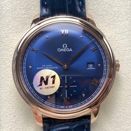 Replica Omega De Ville 434.53.41.20.03.001 N1 Factory Rose gold case