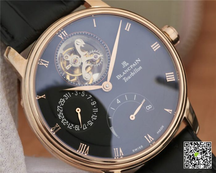 Replica Blancpain Villeret 6025-3642-55B JB Factory Black Strap - Image 5