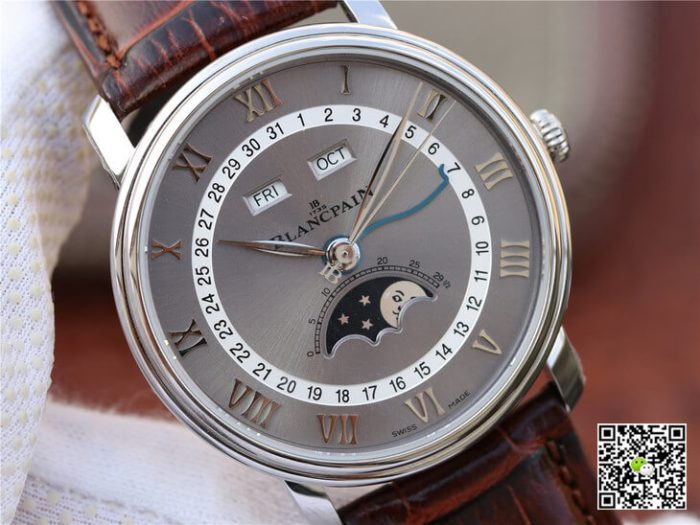 Replica Blancpain Villeret 6654-1113-55B OM Factory Brown Strap - Image 5