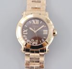 Replica Chopard HAPPY DIAMONDS 277472-5003 YF Factory Mother-of-pearl dial