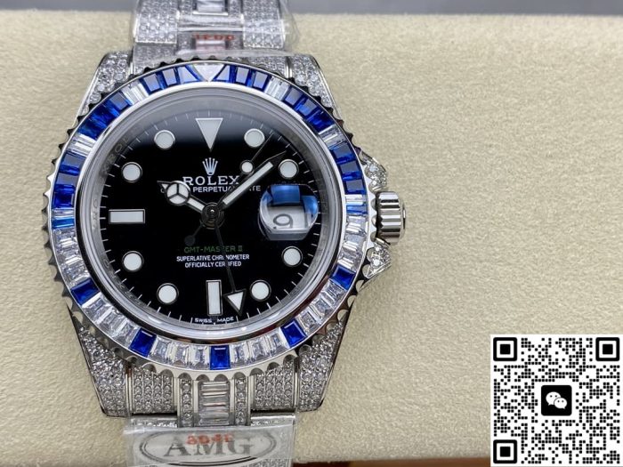 Replica Rolex Greenwich II 116759 SAru-78210 AMG Factory Diamond bezel - Image 2