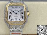 Replica Cartier Santos W2SA0050 AMG Factory White dial - Image 2