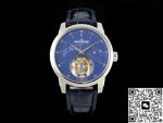 Replica Jaeger LeCoultre Master Control 16634E1 RMS Factory Tourbillon Blue strap - Image 13