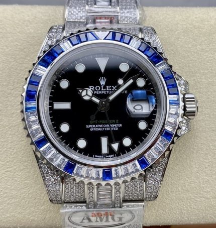 Replica Rolex Greenwich II 116759 SAru-78210 AMG Factory Diamond bezel