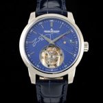 Replica Jaeger LeCoultre Master Control 16634E1 RMS Factory Tourbillon Blue strap - Image 11