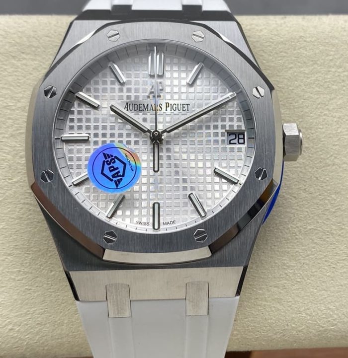 Replica Audemars Piguet Royal Oak 15500ST APS Factory White strap - Image 1